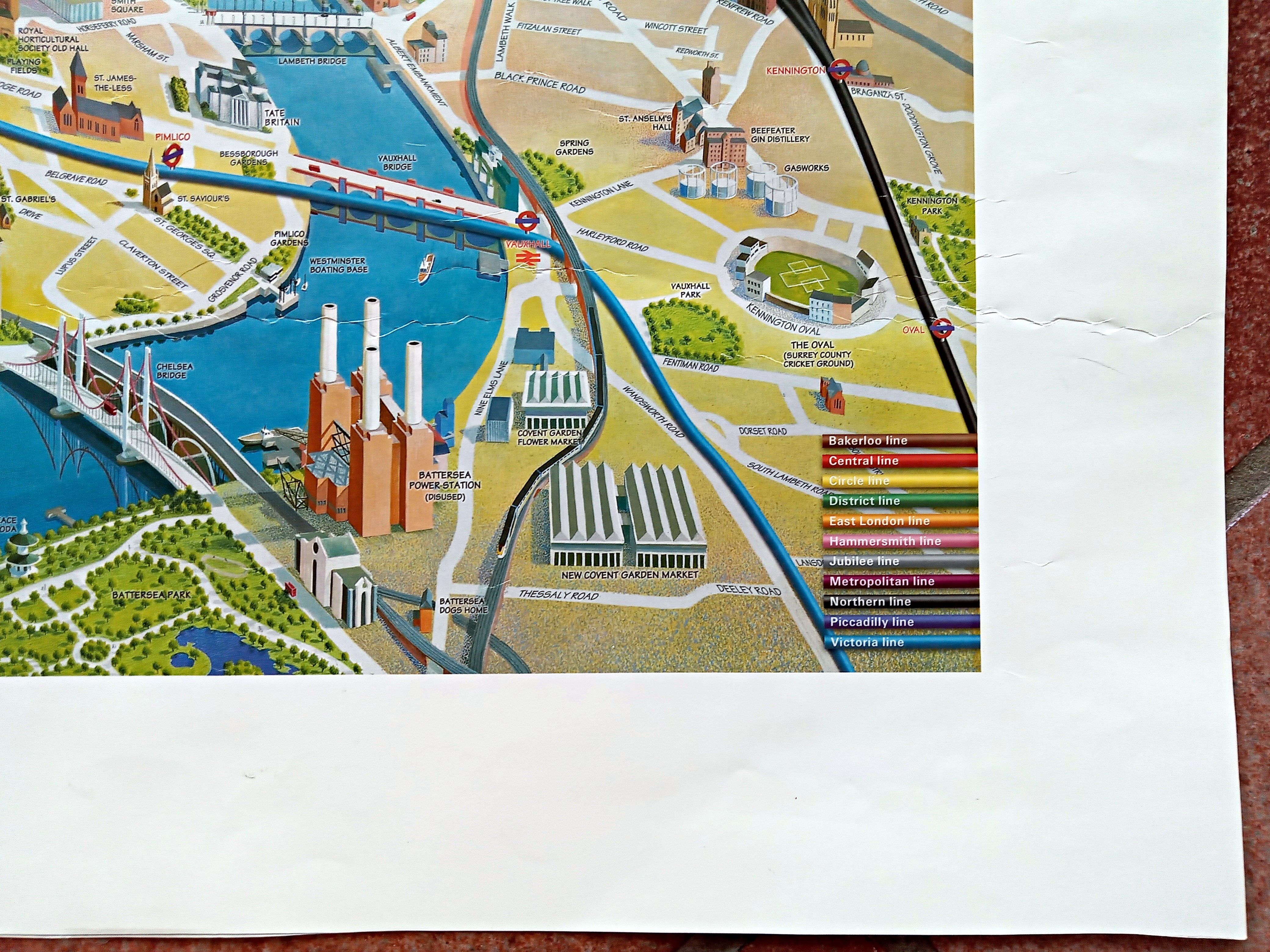 Very Rare 2003 London Olympic Venues, Pictorial Map, Poster, Underground Railway Stations, Transport