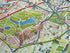 Very Rare 2003 London Olympic Venues, Pictorial Map, Poster, Underground Railway Stations, Transport