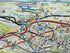 Very Rare 2003 London Olympic Venues, Pictorial Map, Poster, Underground Railway Stations, Transport