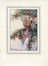 Yew Flower Fairy 1930's Vintage Print Cicely Barker Autumn Book Plate A033