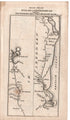 c.1792 Taylor & Skinner Road Maps of Scotland 3 pages 6 sides 163 to 168