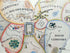 Geographical Guide to a Man's Heart. Jo Lowry 1960 - Heart Shaped Allegorical Pictorial Map