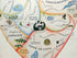 Geographical Guide to a Woman's Heart. Jo Lowry 1960 - Heart Shaped Allegorical Pictorial Map