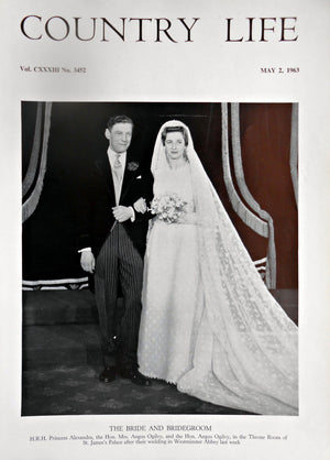 H.R.H. Princess Alexandra & the Hon. Angus Ogilvy Country Life Magazine Portrait May 2, 1963 Vol. CXXXIII No. 3452 - Copy