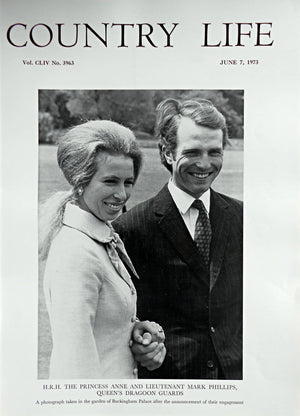 H.R.H. The Princess Anne & Lieutenant Mark Phillips Country Life Magazine Portrait June 7, 1973 Vol. CLIII No. 3963 - Copy