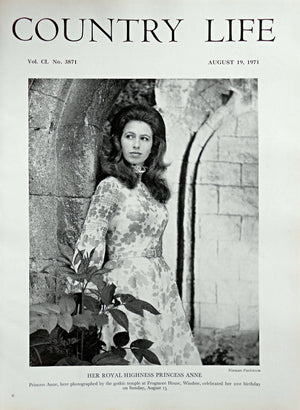 Her Royal Highness Princess Anne Country Life Magazine Portrait August 19, 1971 Vol. CL No. 3871