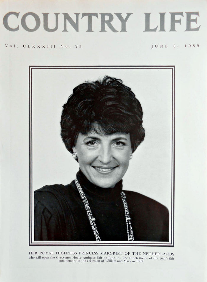 Her Royal Highness Princess Margriet of The Netherlands Country Life Magazine Portrait June 8, 1989 Vol. CLXXXIII No. 23