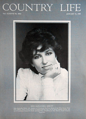 Miss Alexandra Abbott Country Life Magazine Portrait January 31, 1985 Vol. CLXXVII No. 4563 - Copy