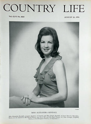 Miss Alexandra Kendall Country Life Magazine Portrait August 22, 1974 Vol. CLVI No. 4025 - Copy