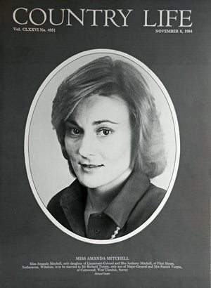 Miss Amanda Mitchell Country Life Magazine Portrait November 8, 1984 Vol. CLXXVI No. 4551