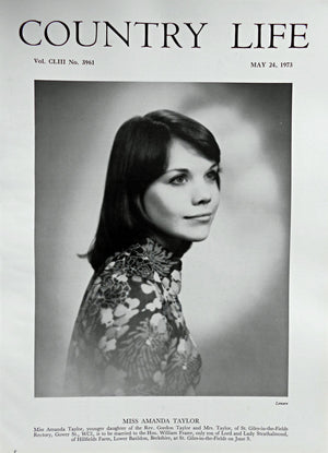 Miss Amanda Taylor Country Life Magazine Portrait May 24, 1973 Vol. CLIII No. 3961 - Copy