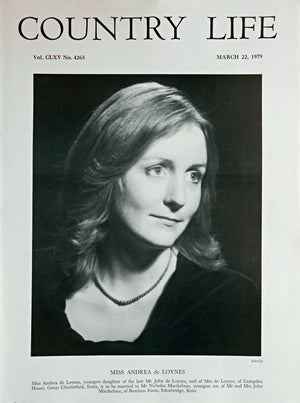 Miss Andrea de Loynes Country Life Magazine Portrait March 22, 1979 Vol. CLXV No. 4263 - Copy