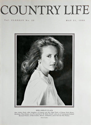 Miss Ashley Flack Country Life Magazine Portrait May 31, 1990 Vol. CLXXXIV No. 22