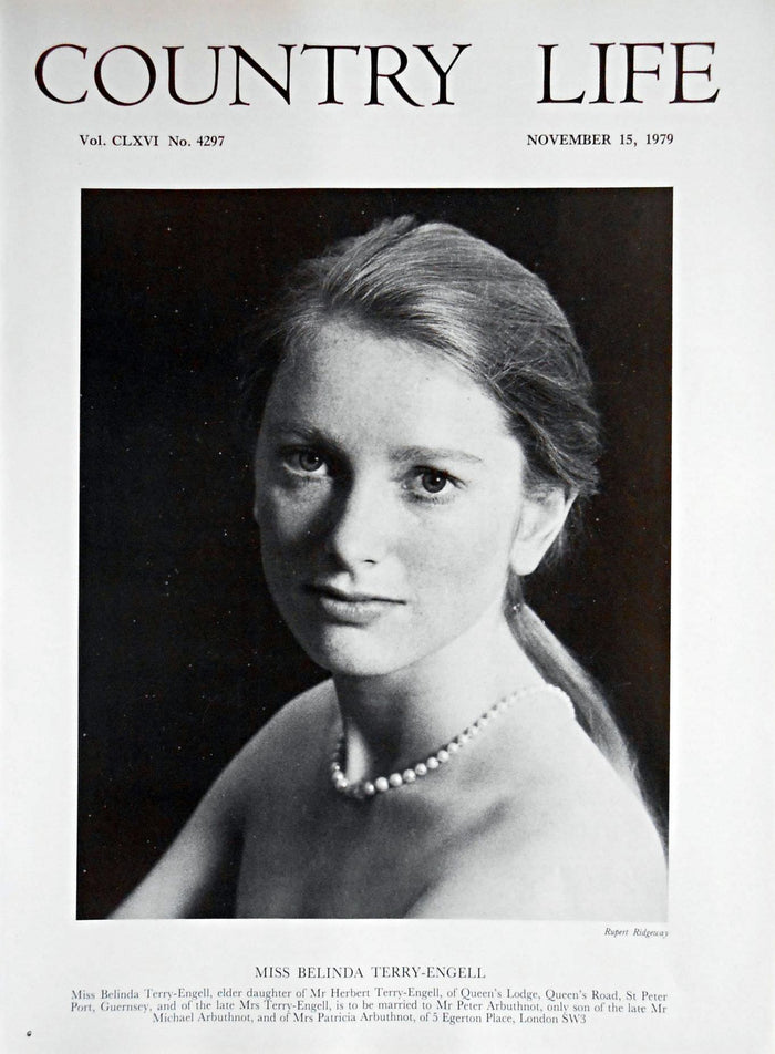Miss Belinda Terry-Engell Country Life Magazine Portrait November 15, 1979 Vol. CLXVI No. 4297