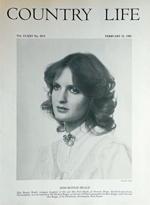 Miss Bonnie Heald Country Life Magazine Portrait February 23, 1984 Vol. CLXXV No. 4514
