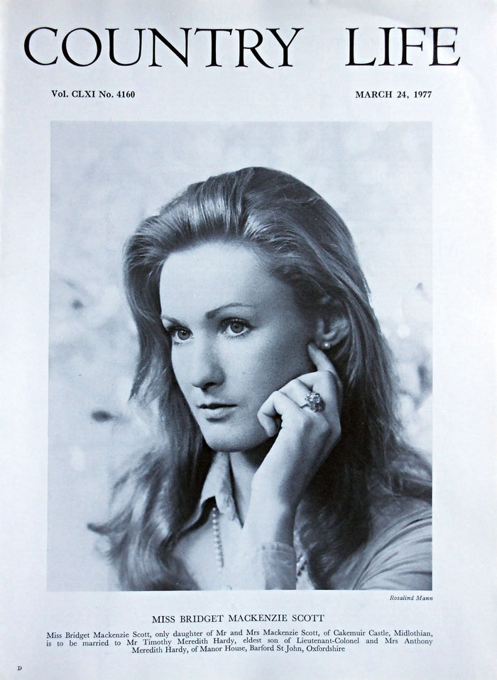 Miss Bridget Mackenzie Scott Country Life Magazine Portrait March 24, 1977 Vol. CLXI No. 4160