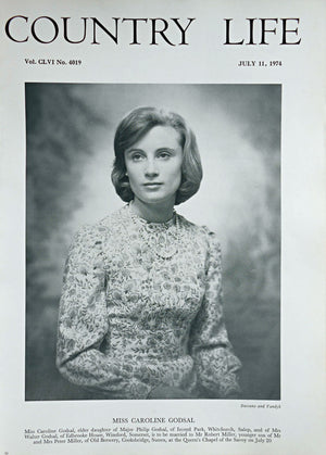 Miss Caroline Godsal Country Life Magazine Portrait July 11, 1974 Vol. CLVI No. 4019 - Copy