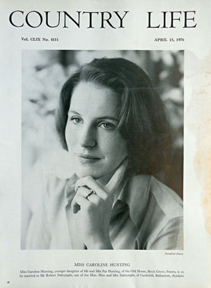 Miss Caroline Hunting Country Life Magazine Portrait April 15, 1976 Vol. CLIX No. 4111