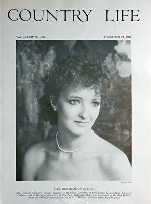 Miss Deborah Crowther Country Life Magazine Portrait December 29, 1983 Vol. CLXXIV No. 4506 - Copy