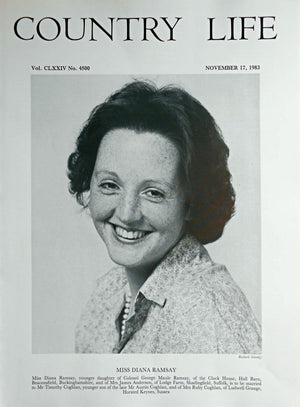 Miss Diana Ramsay Country Life Magazine Portrait November 17, 1983 Vol. CLXXIV No. 4500 - Copy