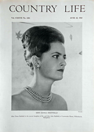 Miss Diana Sheffield Country Life Magazine Portrait June 30, 1960 Vol. CXXVII No. 3304