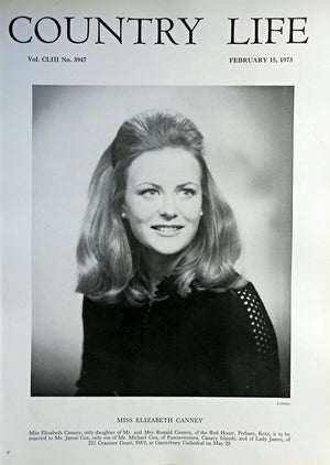 Miss Elizabeth Canney Country Life Magazine Portrait February 15, 1973 Vol. CLIII No. 3947 - Copy