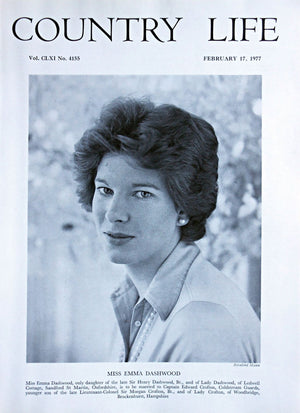 Miss Emma Dashwood Country Life Magazine Portrait February 17, 1977 Vol. CLXI No. 4155
