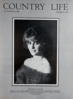 Miss Helen Taylor Country Life Magazine Portrait October 31, 1985 Vol. CLXXVIII No. 4602 - Copy