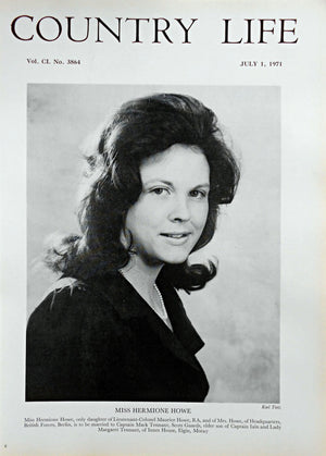 Miss Hermione Howe Country Life Magazine Portrait July 1, 1971 Vol. CL No. 3864 - Copy