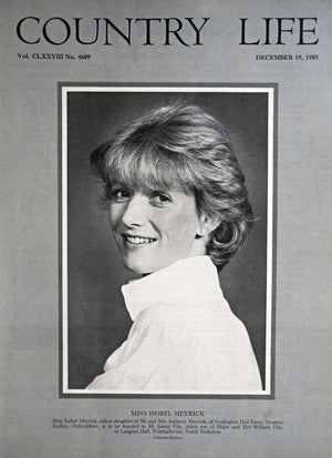 Miss Isobel Meyrick Country Life Magazine Portrait December 19, 1985 Vol. CLXXVIII No. 4609 - Copy