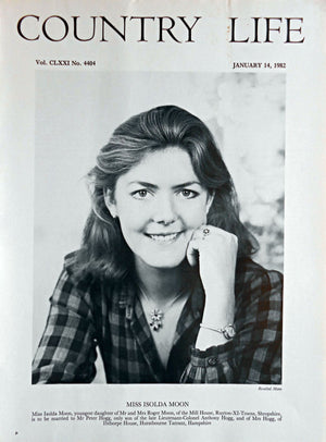 Miss Isolda Moon Country Life Magazine Portrait January 14, 1982 Vol. CLXXI No. 4404
