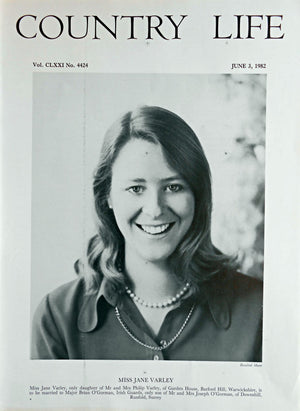 Miss Jane Varley Country Life Magazine Portrait June 3, 1982 Vol. CLXXI No. 4424 - Copy