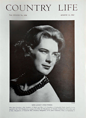 Miss Janet Struthers Country Life Magazine Portrait August 23, 1962 Vol. CXXXII No. 3416 - Copy