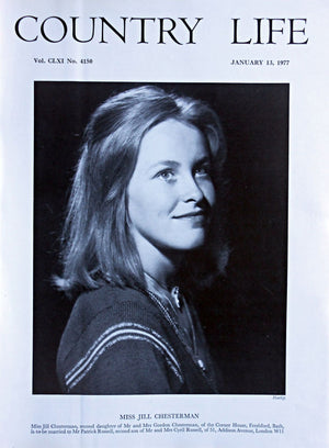 Miss Jill Chesterman Country Life Magazine Portrait January 13, 1977 Vol. CLXI No. 4150