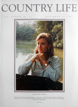 Miss Kashy Gooch Country Life Magazine Portrait November 21, 1991 Vol. CLXXXV No. 47