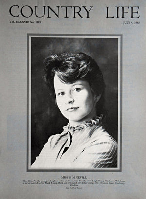 Miss Kim Nevill Country Life Magazine Portrait July 4, 1985 Vol. CLXXVIII No. 4585