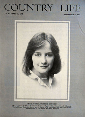 Miss Laura Darroch of Gourock Country Life Magazine Portrait September 12, 1985 Vol. CLXXVIII No. 4595 - Copy