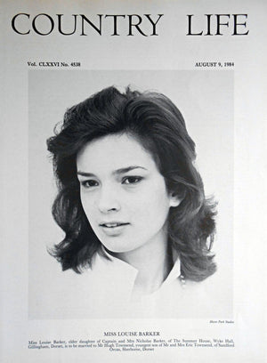 Miss Louise Barker Country Life Magazine Portrait August 9, 1984 Vol. CLXXVI No. 4538