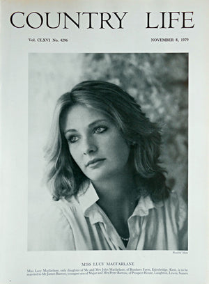 Miss Lucy Macfarlane Country Life Magazine Portrait November 8, 1979 Vol. CLXVI No. 4296