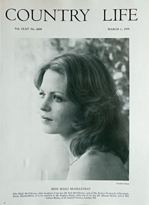 Miss Maili McGillivray Country Life Magazine Portrait March 1, 1979 Vol. CLXV No. 4260