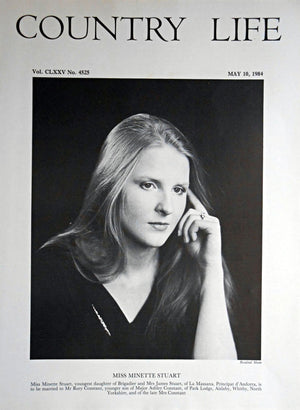 Miss Minette Stuart Country Life Magazine Portrait May 10, 1984 Vol. CLXXV No. 4525