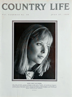 Miss Niki Vestbirk Country Life Magazine Portrait July 27, 1989 Vol. CLXXXIII No. 30