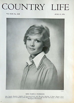 Miss Pamela Harrison Country Life Magazine Portrait June 17, 1976 Vol. CLIX No. 4120 - Copy
