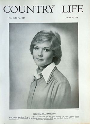 Miss Pamela Harrison Country Life Magazine Portrait June 17, 1976 Vol. CLIX No. 4120