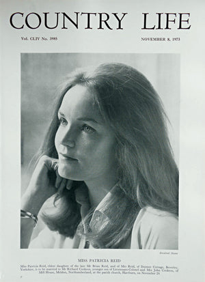 Miss Patricia Reid Country Life Magazine Portrait November 8, 1973 Vol. CLIV No. 3985 - Copy