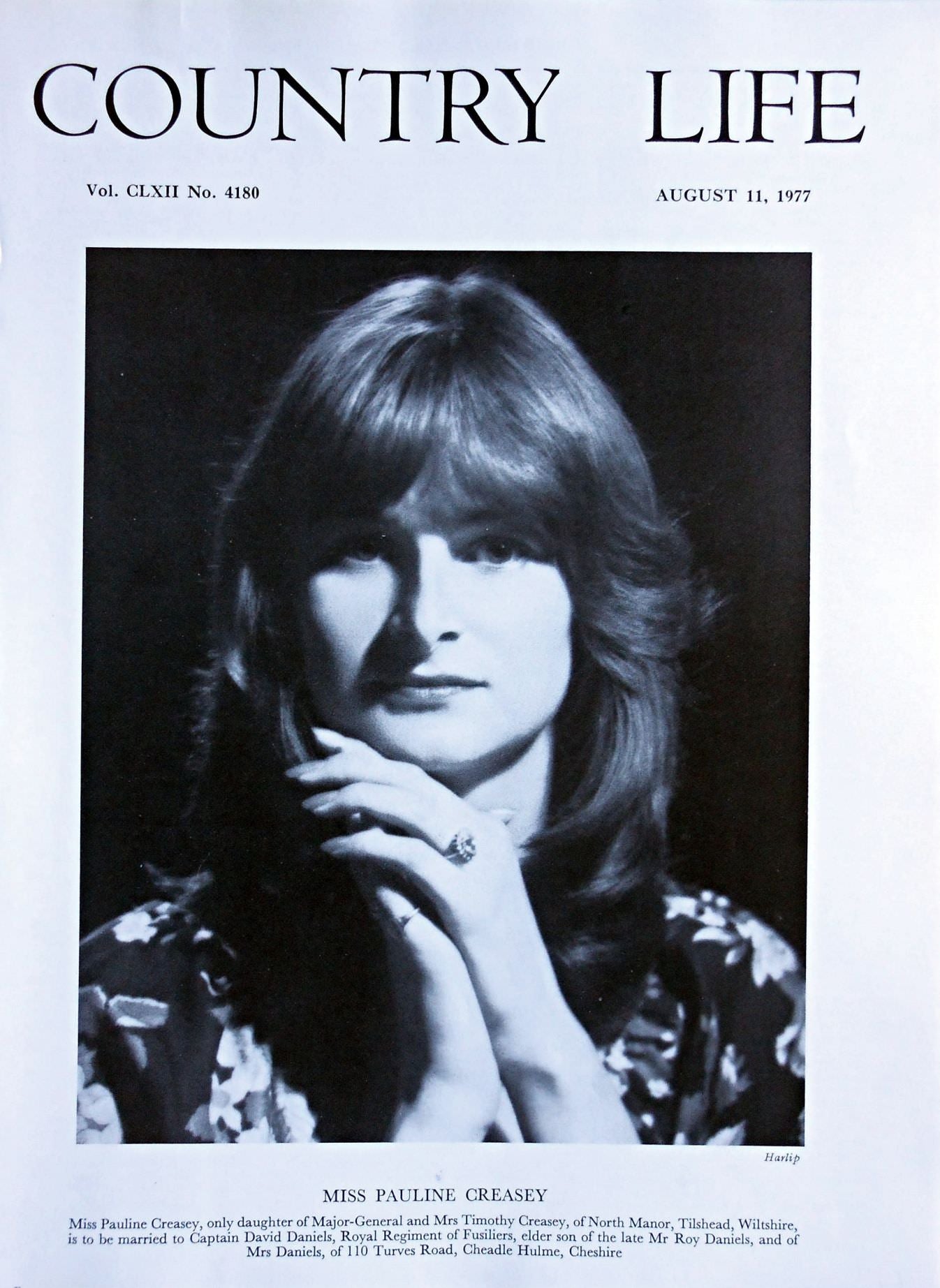 Miss Pauline Creasey Country Life Magazine Portrait August 11, 1977 Vol. CLXII No. 4180 - Copy
