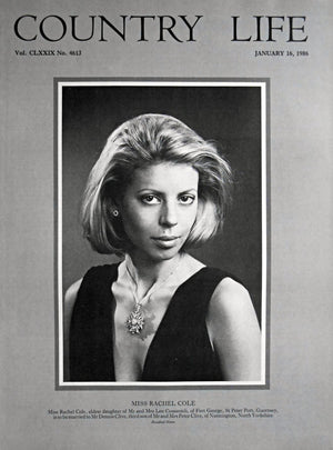 Miss Rachel Cole Country Life Magazine Portrait January 16, 1986 Vol. CLXXIX No. 4613 - Copy