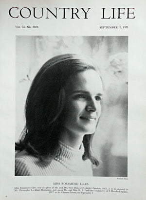 Miss Rosamund Elles Country Life Magazine Portrait September 2, 1971 Vol. CL No. 3873