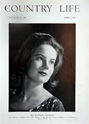 Miss Rosemary Dennehy Country Life Magazine Portrait April 5, 1962 Vol. CXXXI No. 3396 - Copy