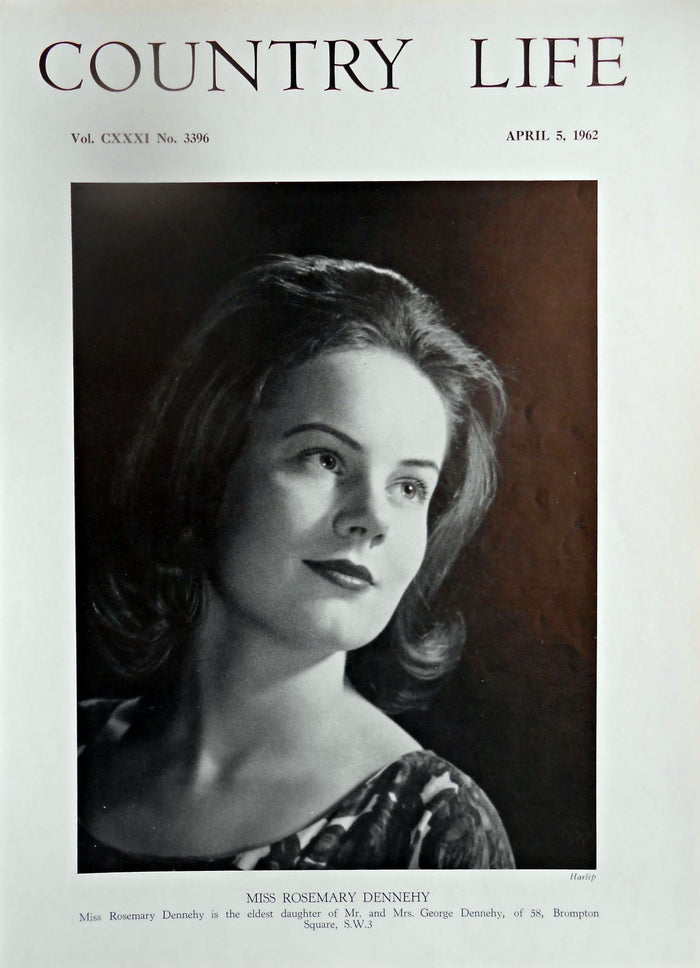 Miss Rosemary Dennehy Country Life Magazine Portrait April 5, 1962